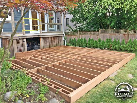 wooden deck framing